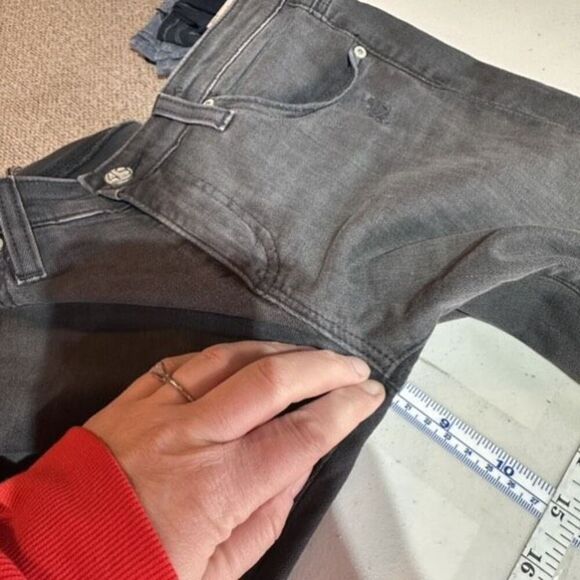 ADRIANO GOLDSCHMIED The Legging Ankle Super Skinny 27R Gray Distressed  Size 4 - Picture 7 of 12